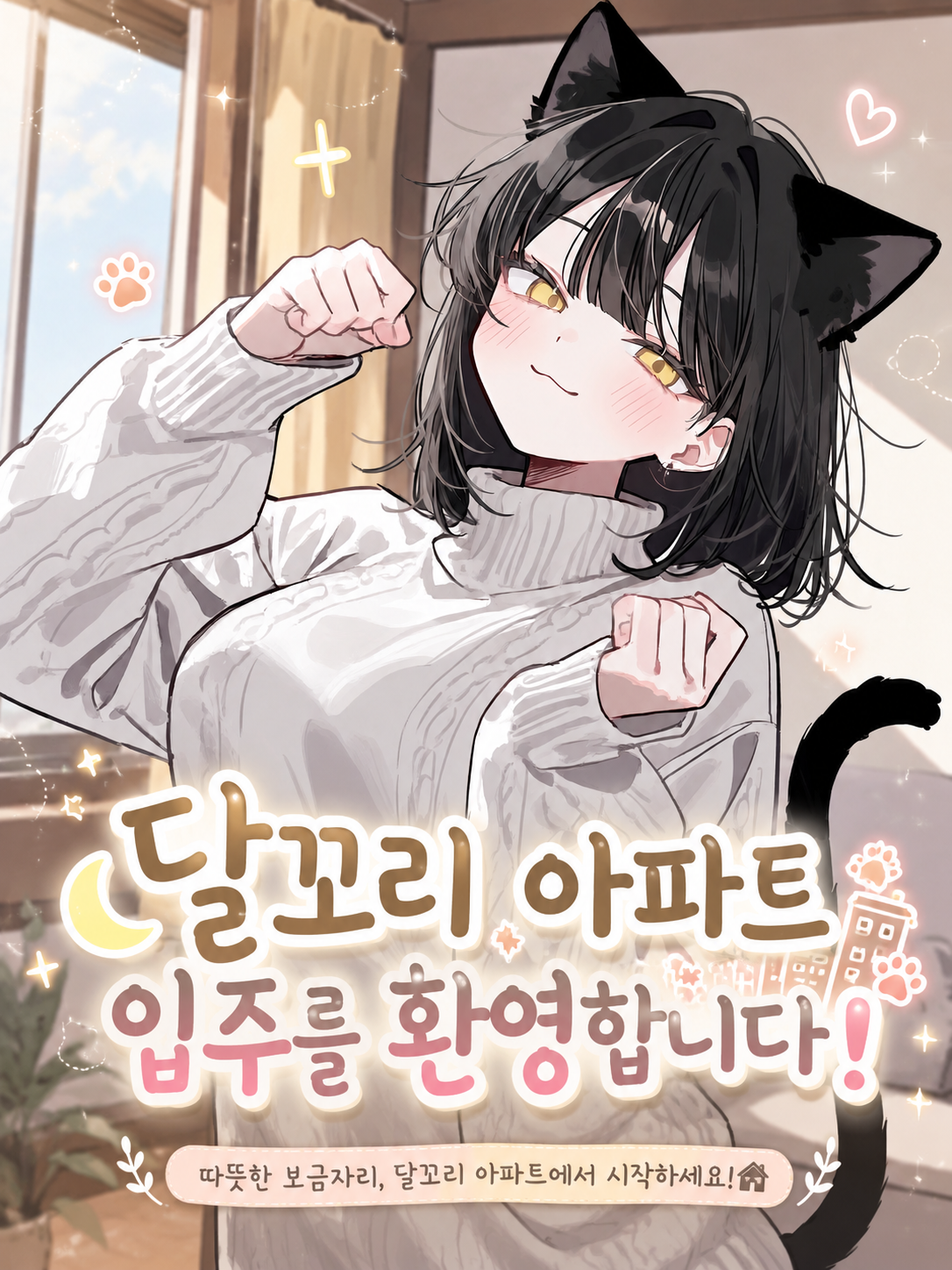 달꼬리 아파트 입주를 환영합니다! 대표 이미지