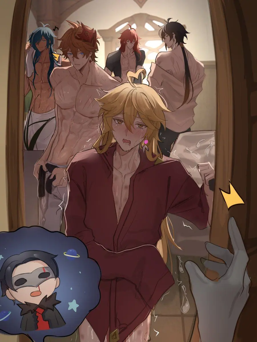 Asecondyearjuniorhighscho의 原神男性キャラ達と誤魔化して！！