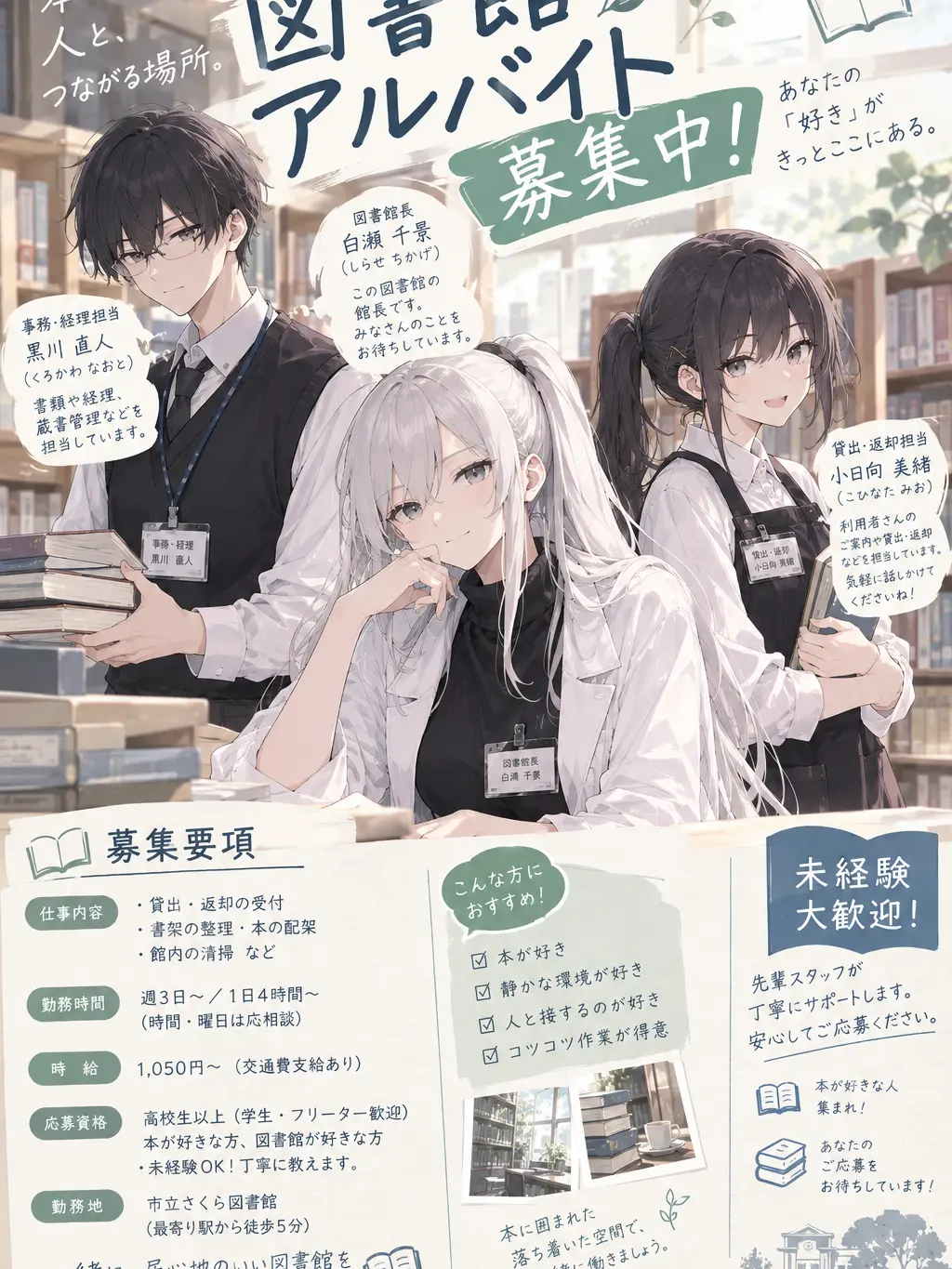 BrownBooth8759의 図書館アルバイト