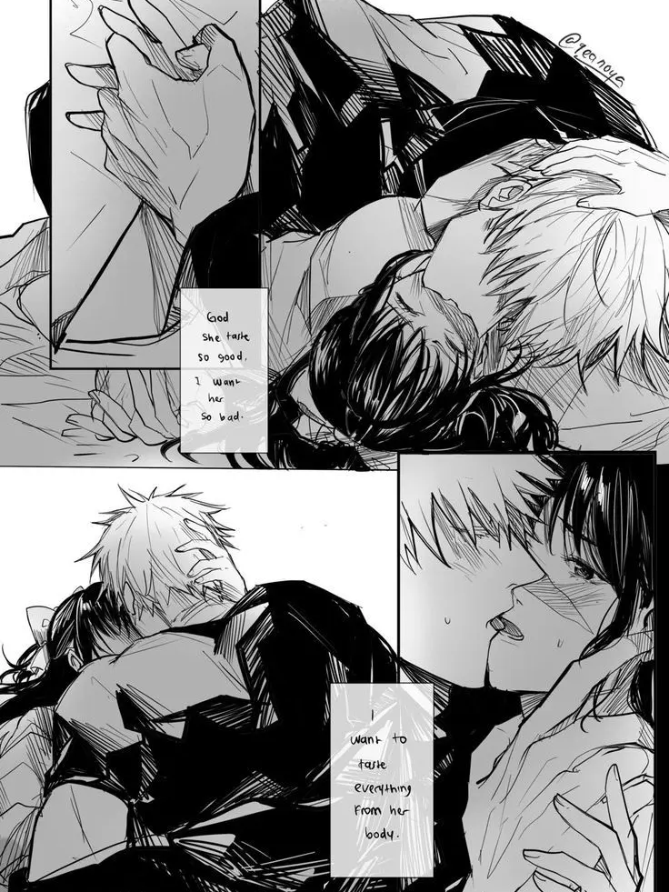 RaspyAnt2859의 주술고전에서 고죠와 우타히메 키스?!