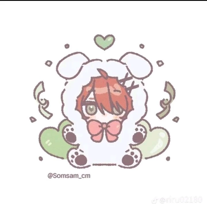 💚寝起きの友達はかわいい…🦖💤