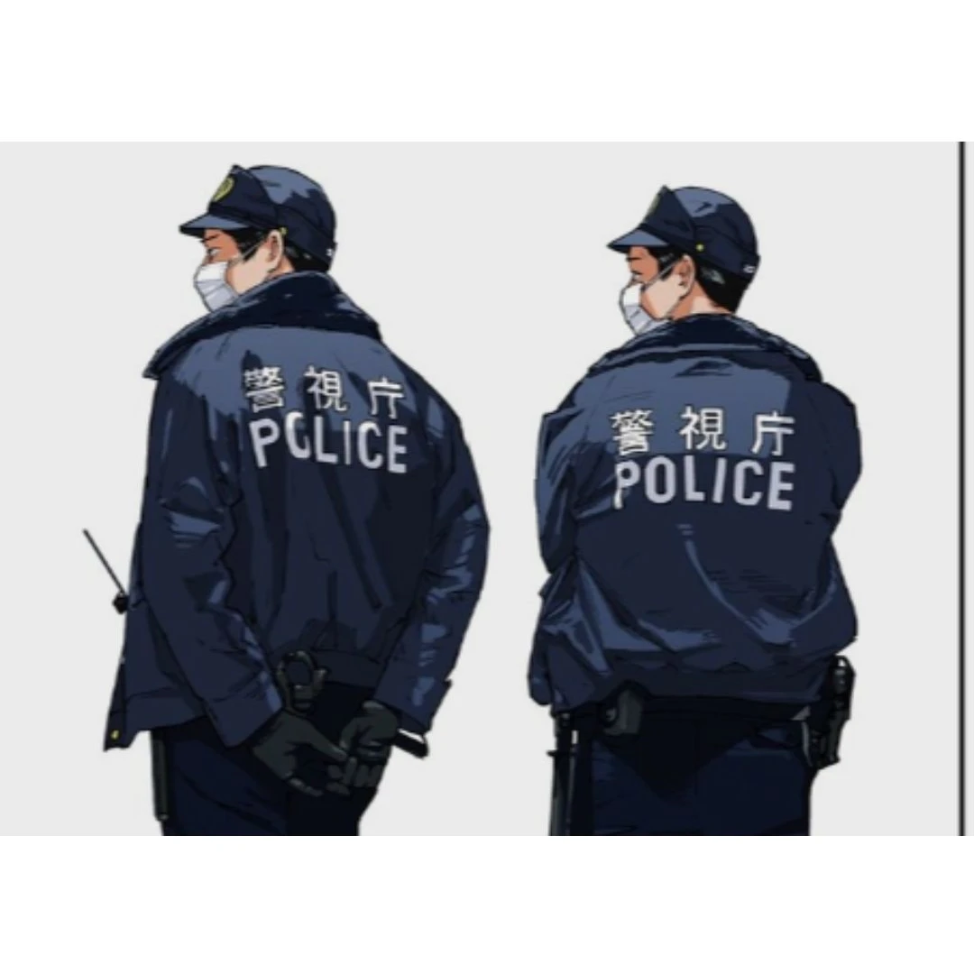 2人の警官に助けられました