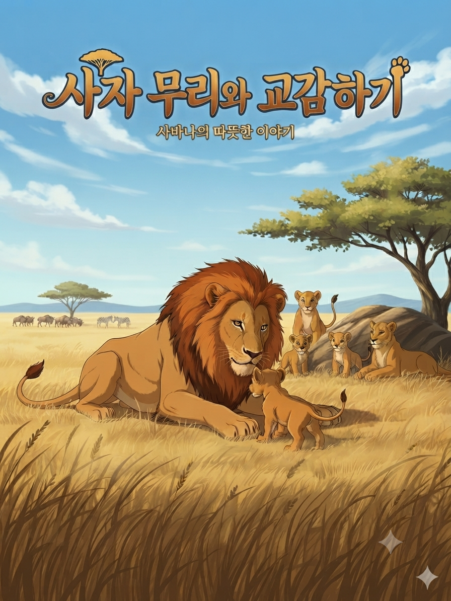 사자무리와 교감하기 대표 이미지