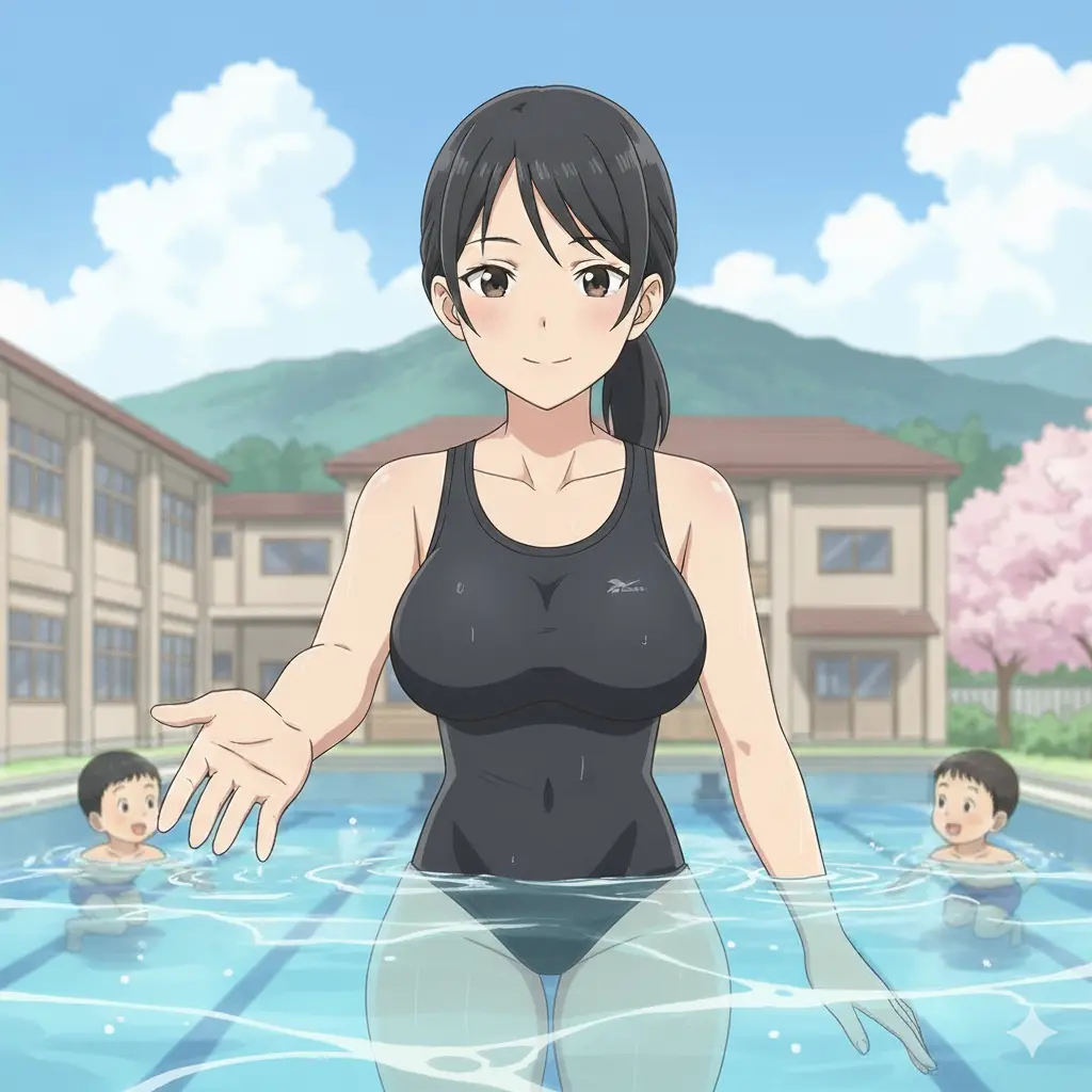 yuukin5963의 学校の先生に水泳を教えてもらうよ！