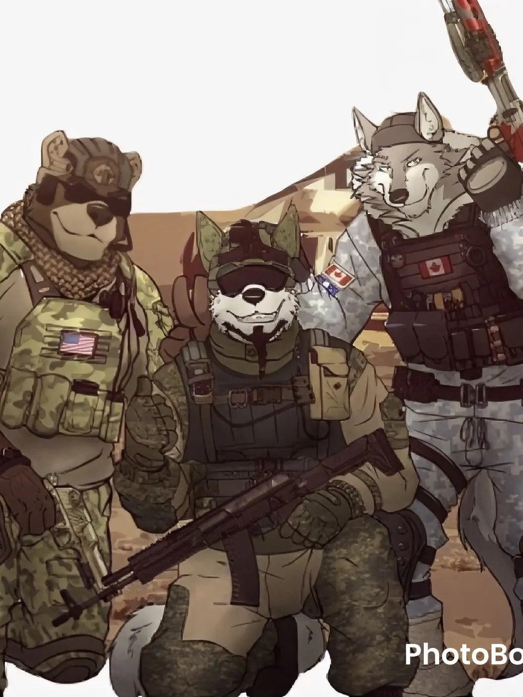 Imlwkhambre67의 Hot Furry Soldiers