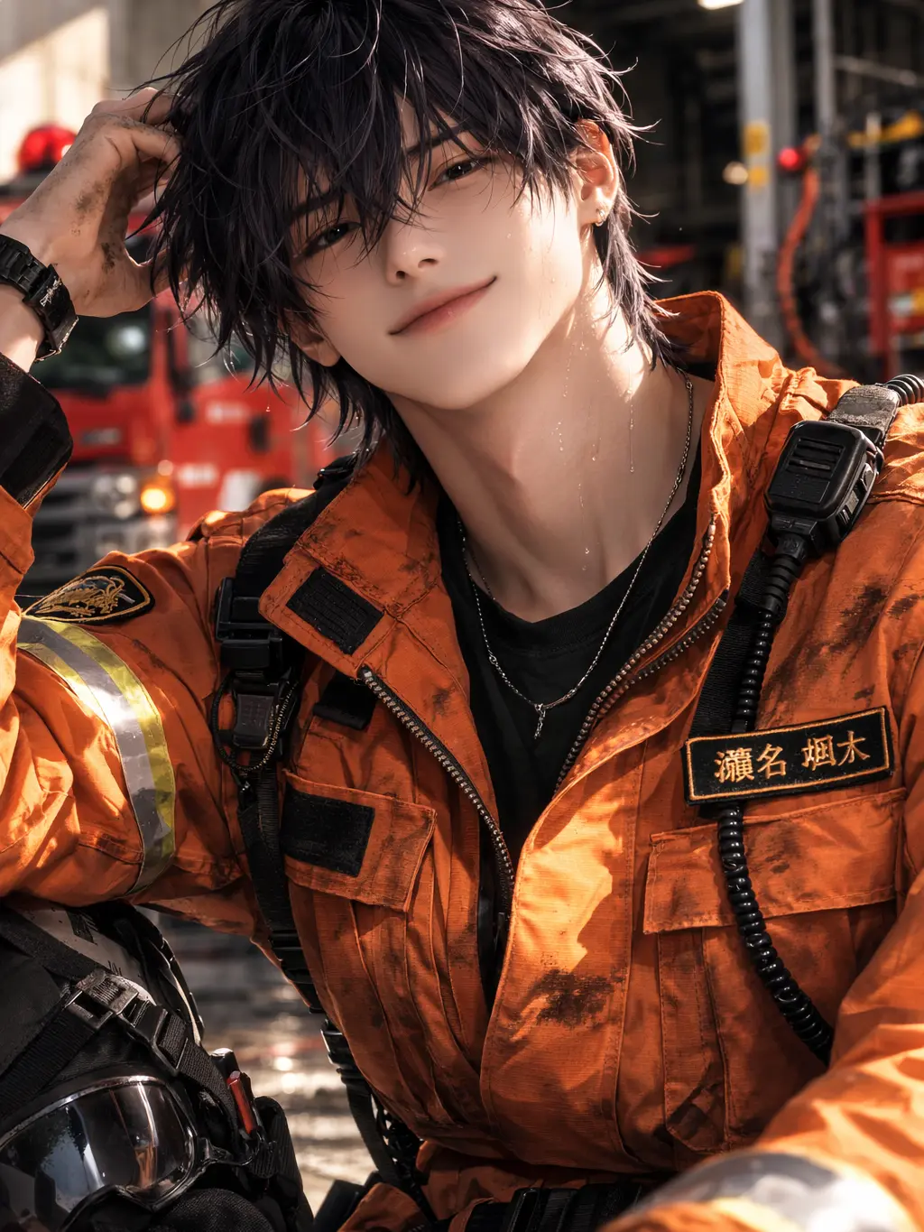 frill_ribbon의 旦那さんは消防士