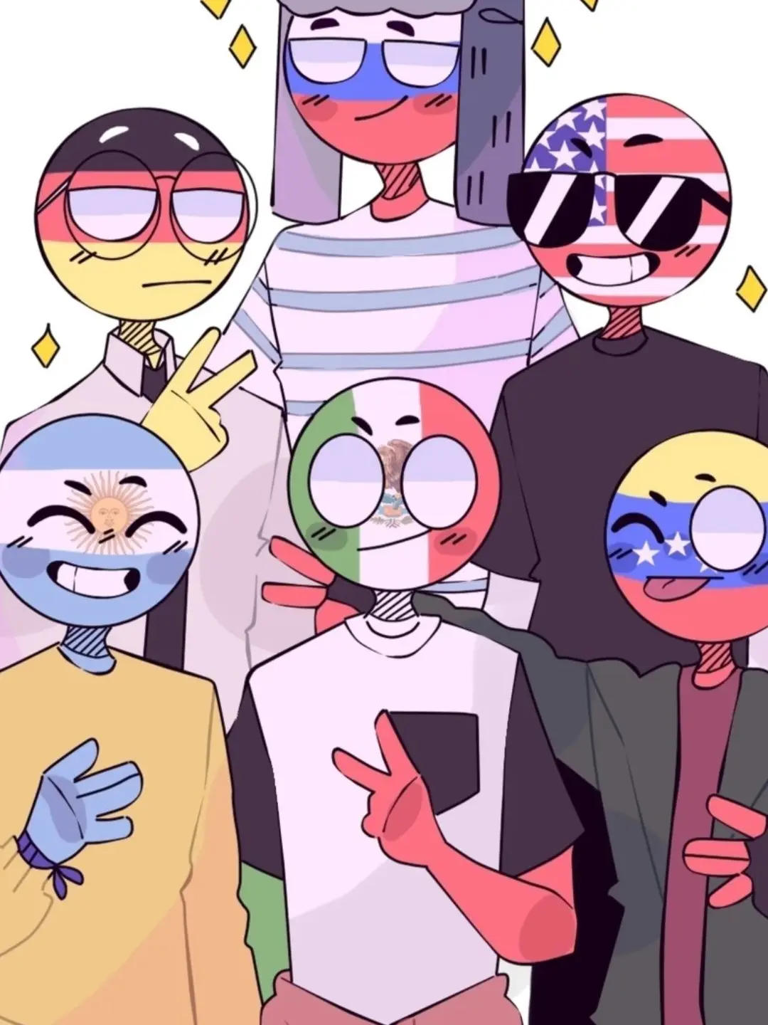 countryhumam_love의 아메리카 프렌즈(+여우,늑대)