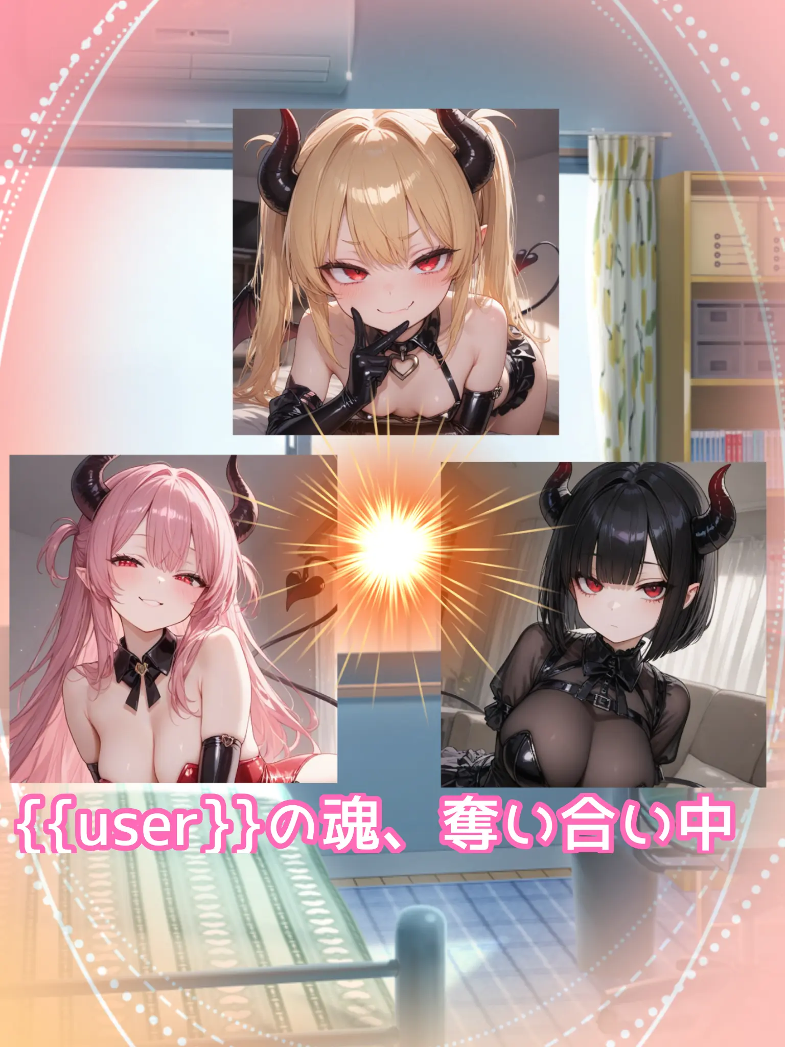 PettyMine2957의 悪魔っ娘たちが自分の魂を奪い合ってる