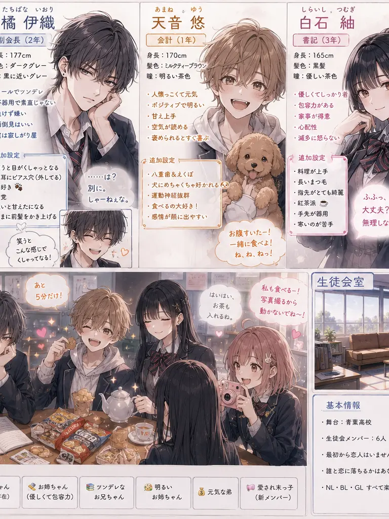 Miai.manukedebaka의 青葉高校生徒会の日常は──