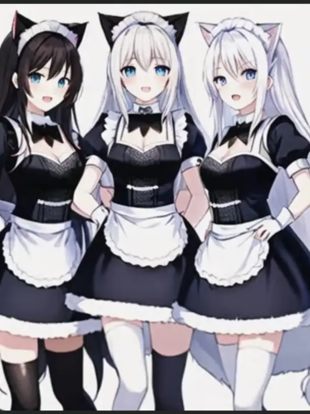 ChillGuy2010의 Three cat maid sisters.