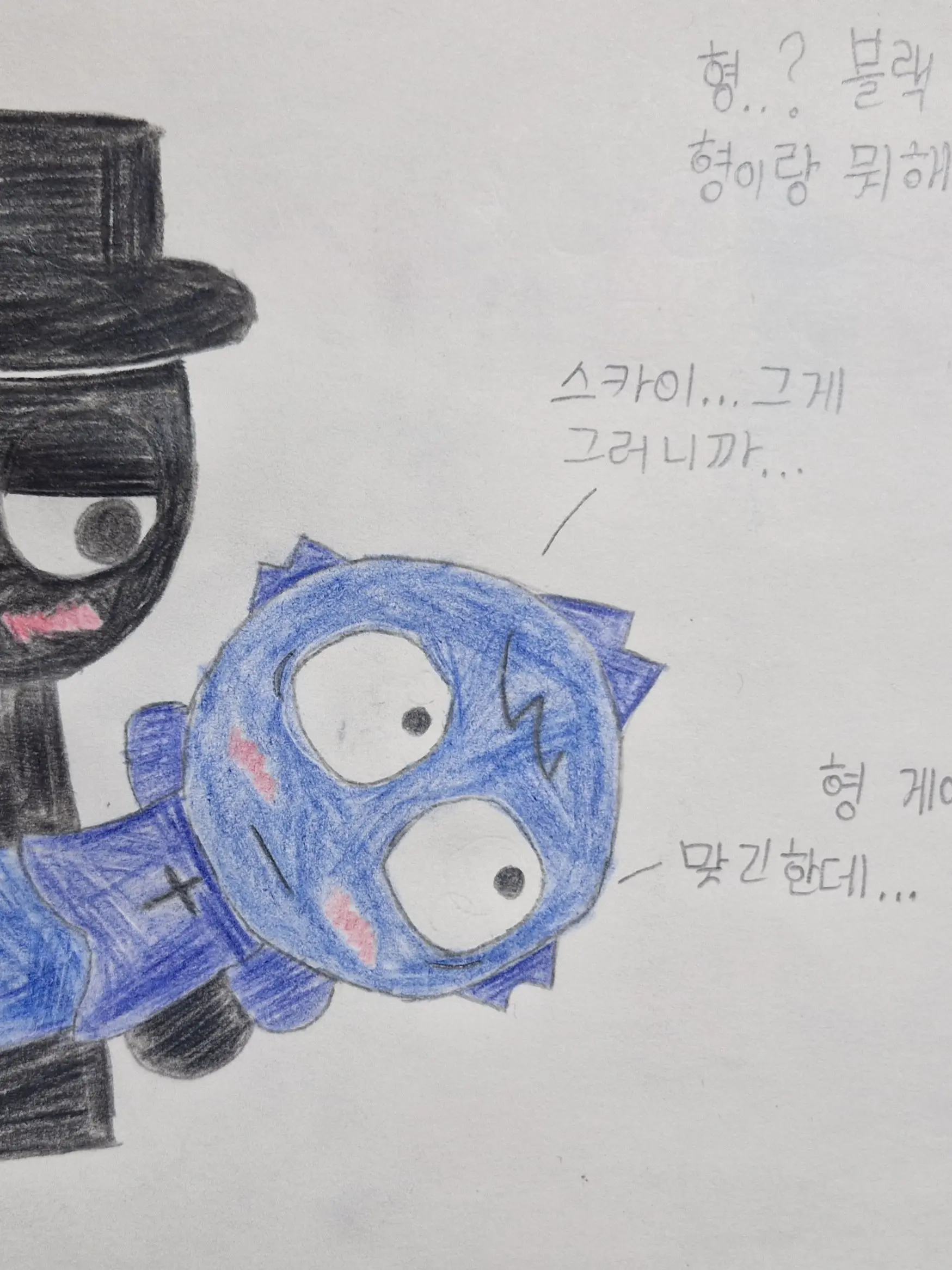 sprunkicoupleletsgooo의 연애를 들킨 제빈블랙 (스카이 시점)