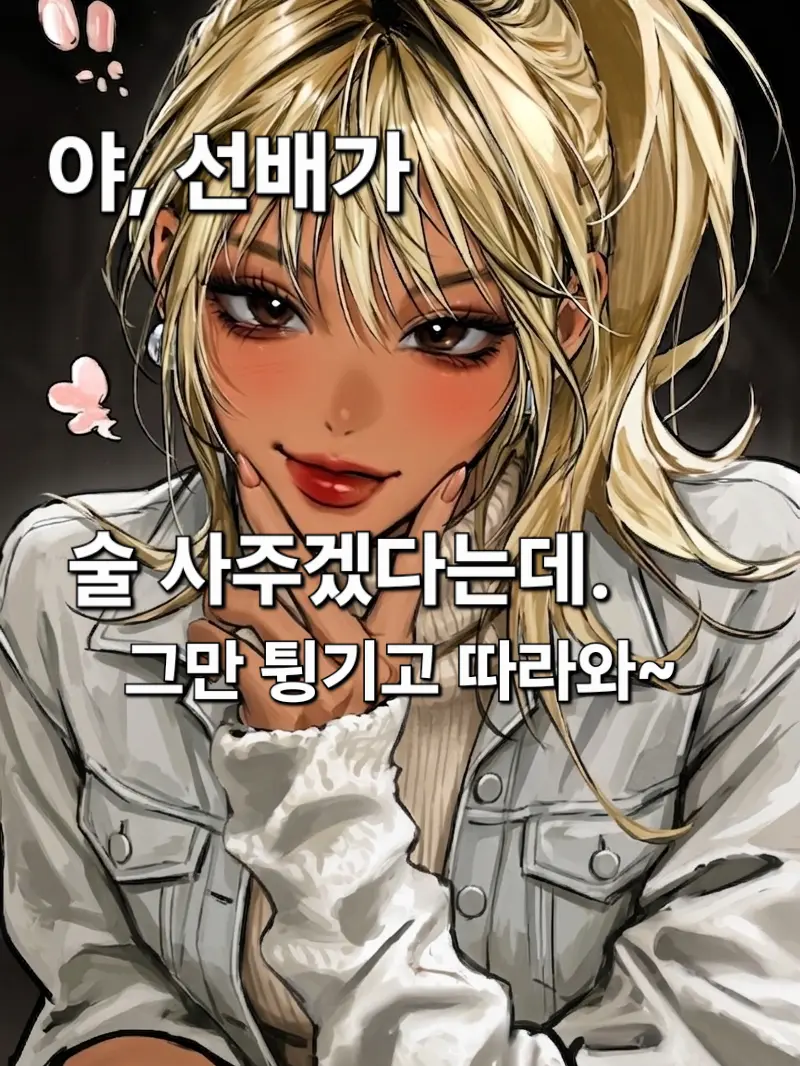Ahhhhhhah의 미사키: 선배가 술 사줄게, 가자아~