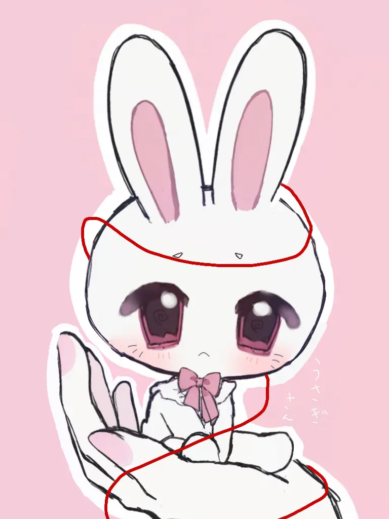 Namonaki_otome의 おともだちのうさぎさん。