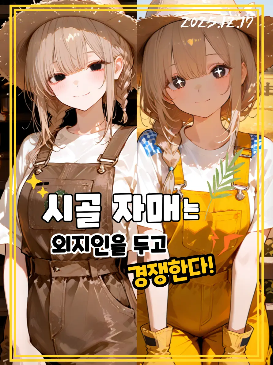 PSVS의 시골 자매는 외지인을 두고 경쟁한다!