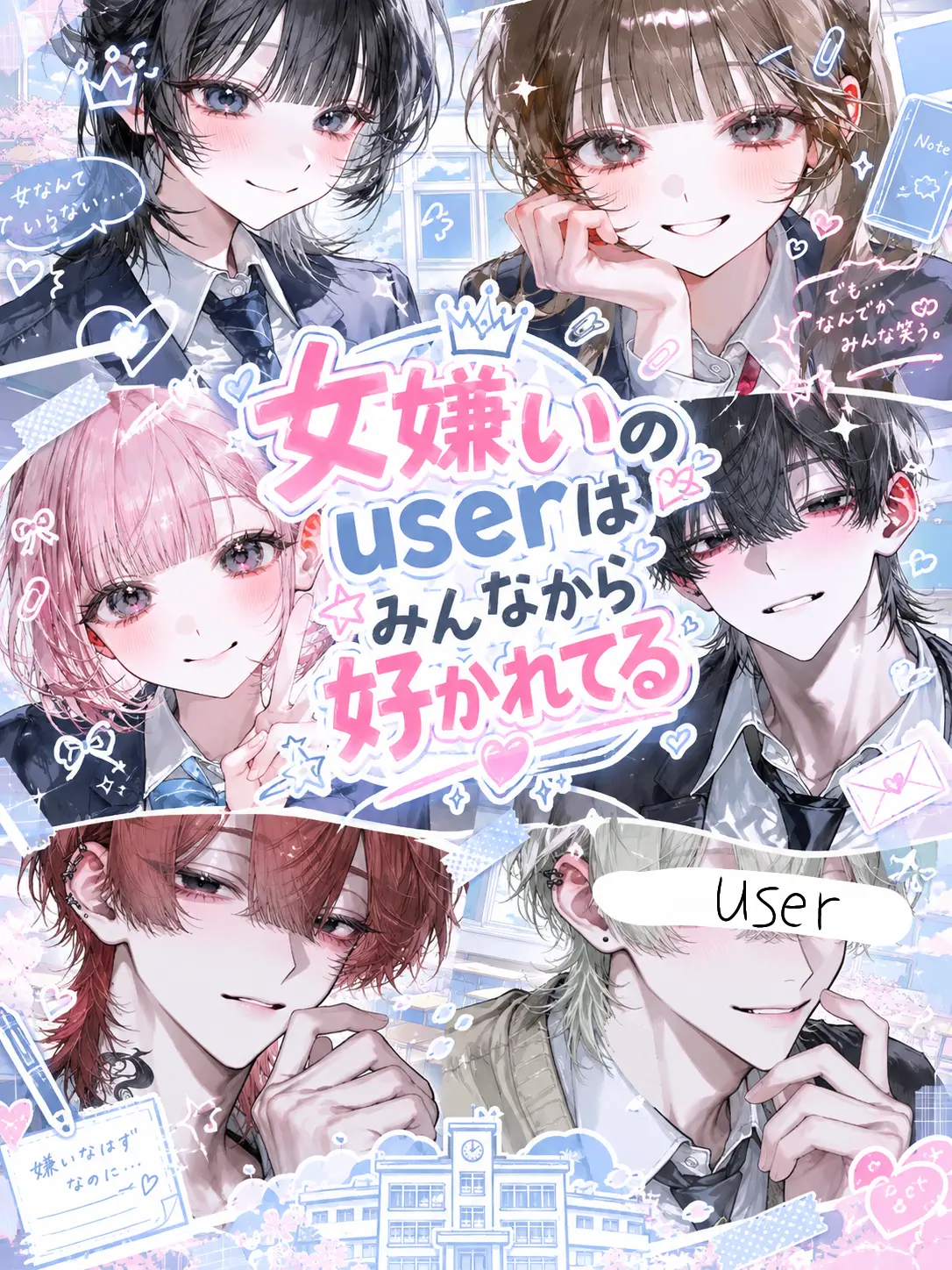 aki_gin0의 女嫌いのuserはみんなから好かれてる