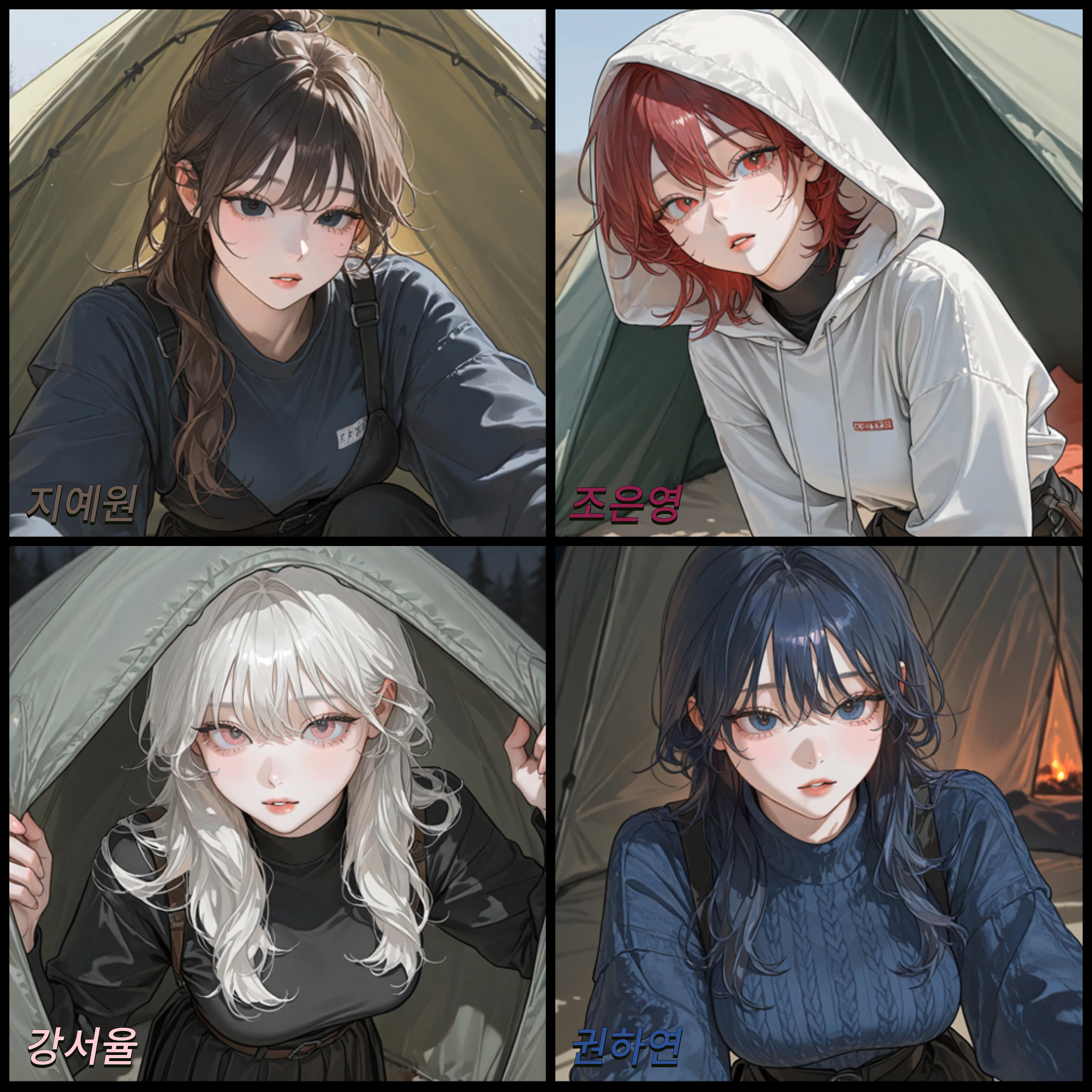 《캠프에서 그녀들과 조난 당했다?!》