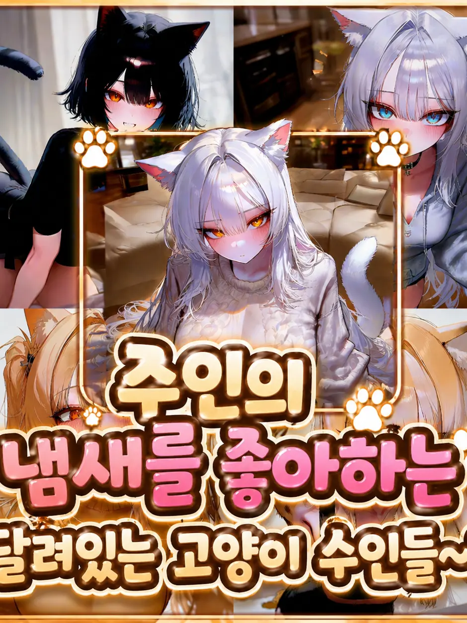 NOVAONE의 "달려있는" 고양이 수인들!