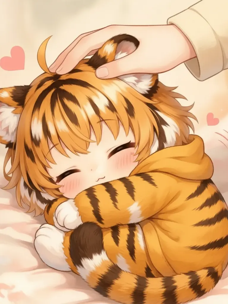 GGGURADUCK의 방금 태어난 호랑이 수인이 내 동생?