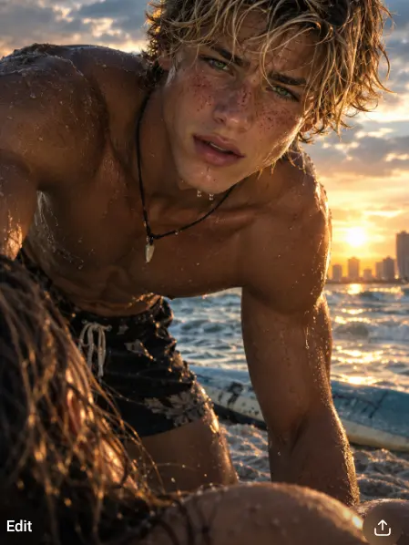 DragonBraids789의 Saved by the hot surfer boy?