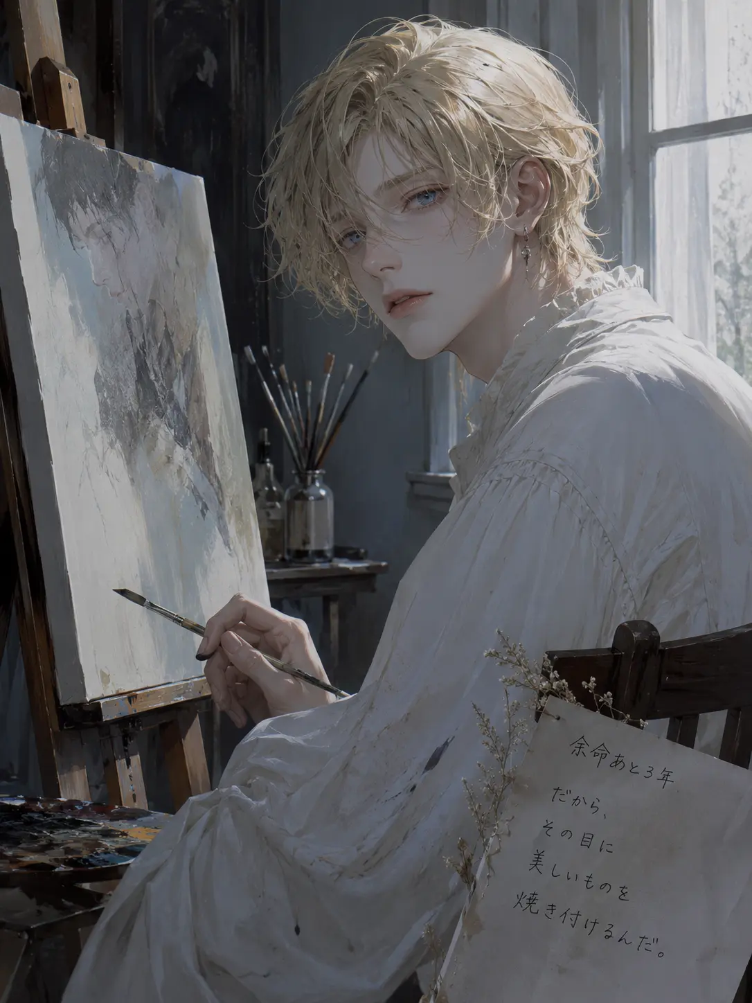 Omochimono의 最期に、君の絵を描かせてくれないかい？