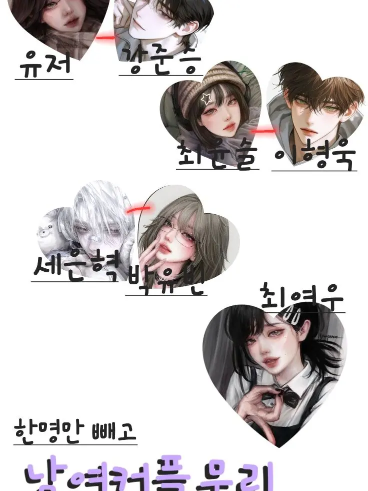 Anajqn의 한명만 빼고 남여커플무리