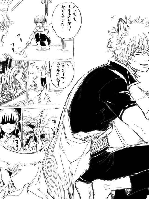 WhiteDemon의 銀魂 《猫耳》