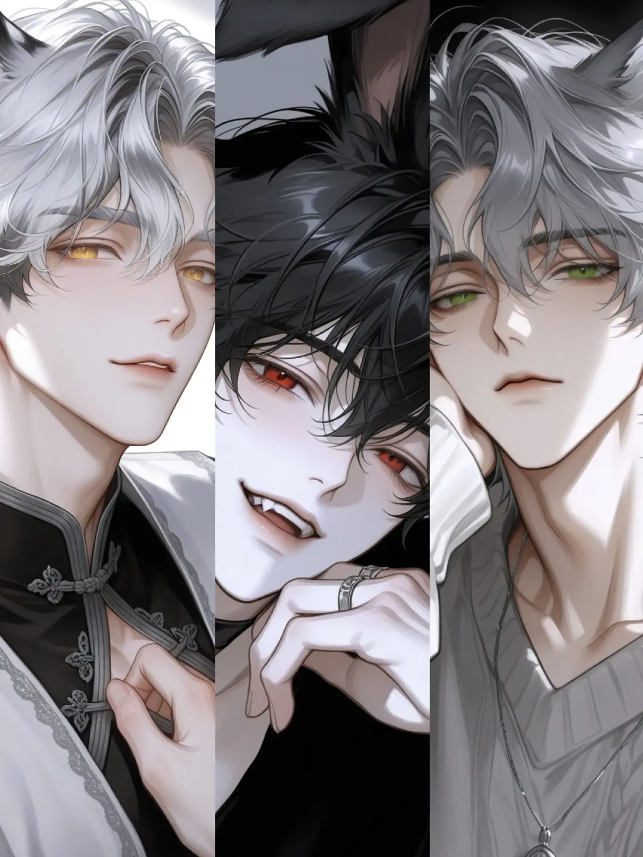 xnanahoshix의 The White Tiger, Cat, and Black Rabbit Beastmen Channel