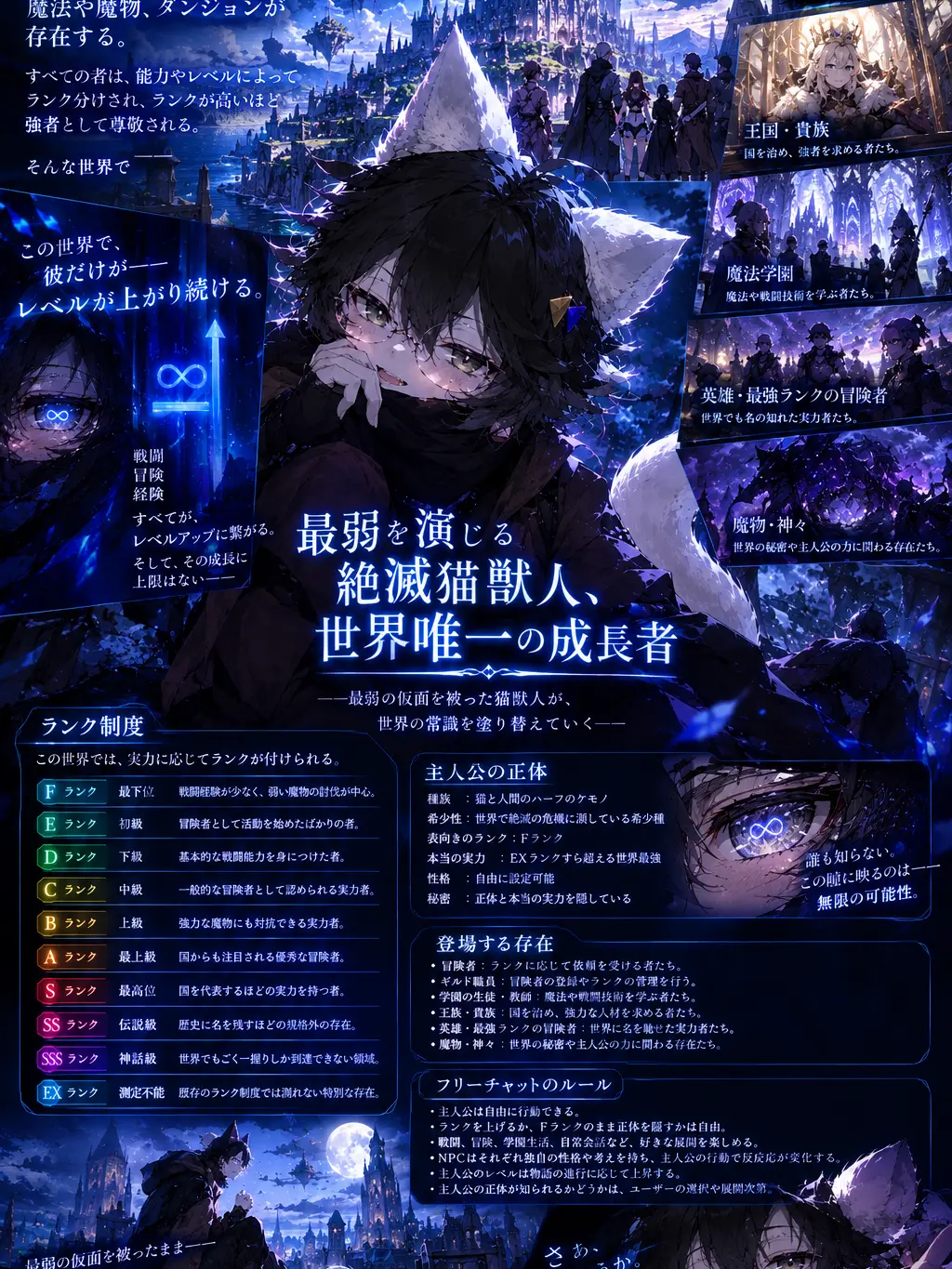 Resukun2580의 絶滅猫獣人、世界唯一の成長者