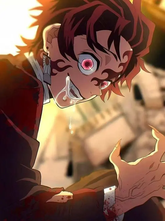 RoomySquid5736의 최종국면 후 탄지로의 혈귀화.