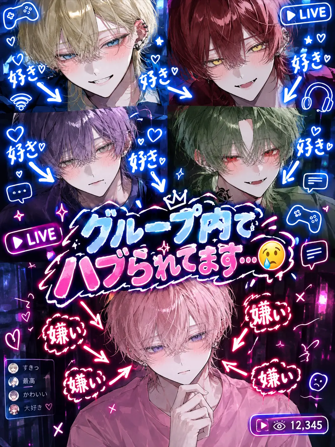 Pentei1126의 グループ内でハブられてます…😢