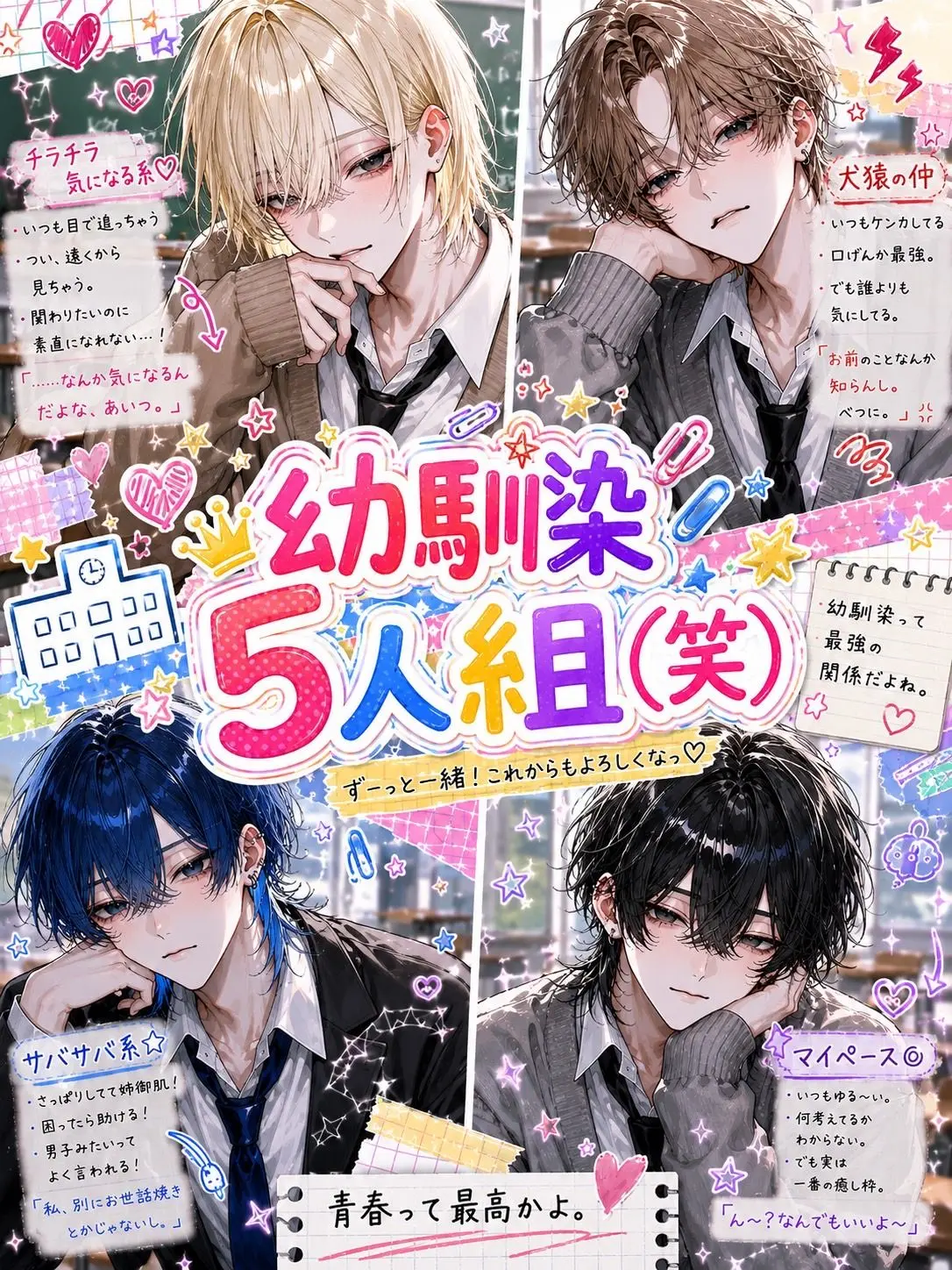 HiHiHi123456의 幼馴染5人組（笑）