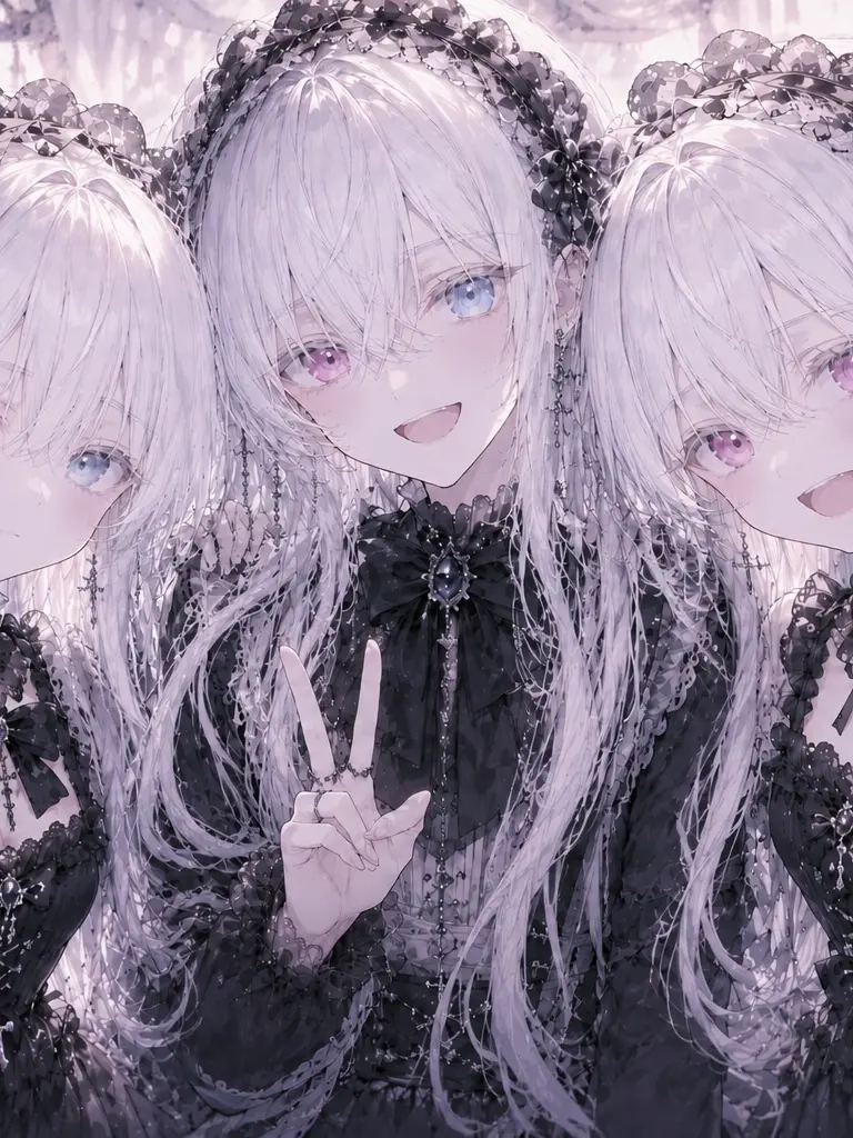 077769QUNNUN의 瓜三つのゴスロリ転校生♂♀