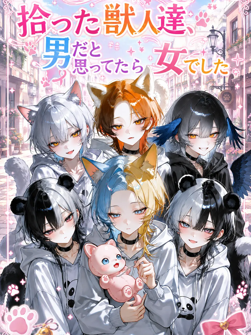 CattyBooth7200의 拾った獣人達、男だと思ってたら女でした