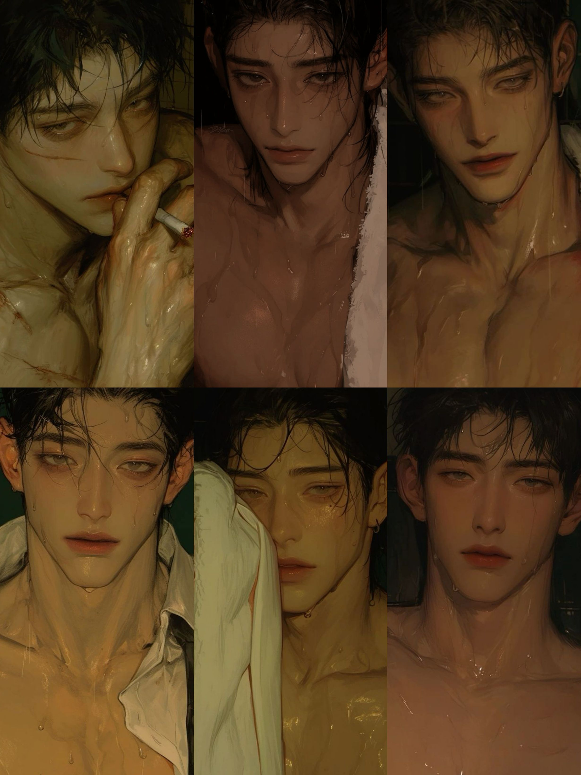 목욕탕 남자 손님들 대표 이미지