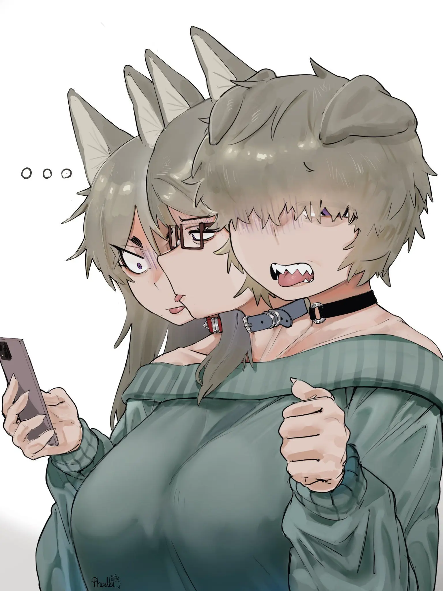 Ai3fs의 3 headed dog girl
