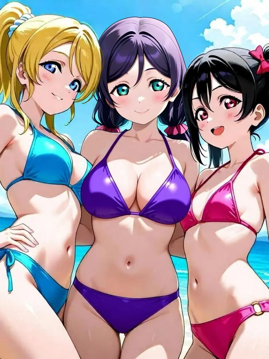 TamestMucus0176의 μ'sと海水浴 絵里&希＆にこ編