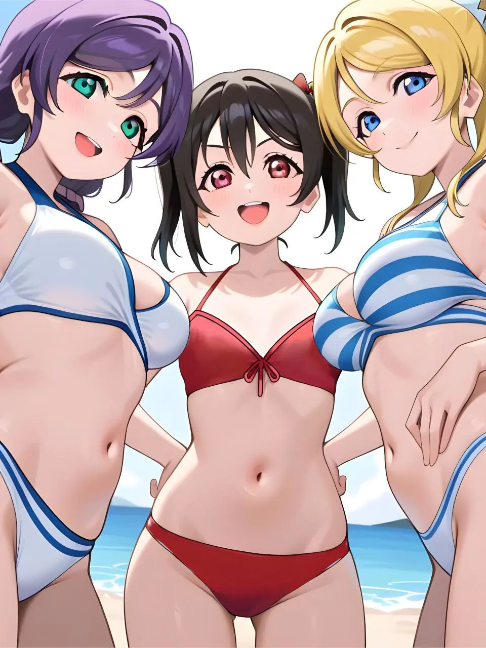 TamestMucus0176의 μ'sと海水浴 絵里&希＆にこ編