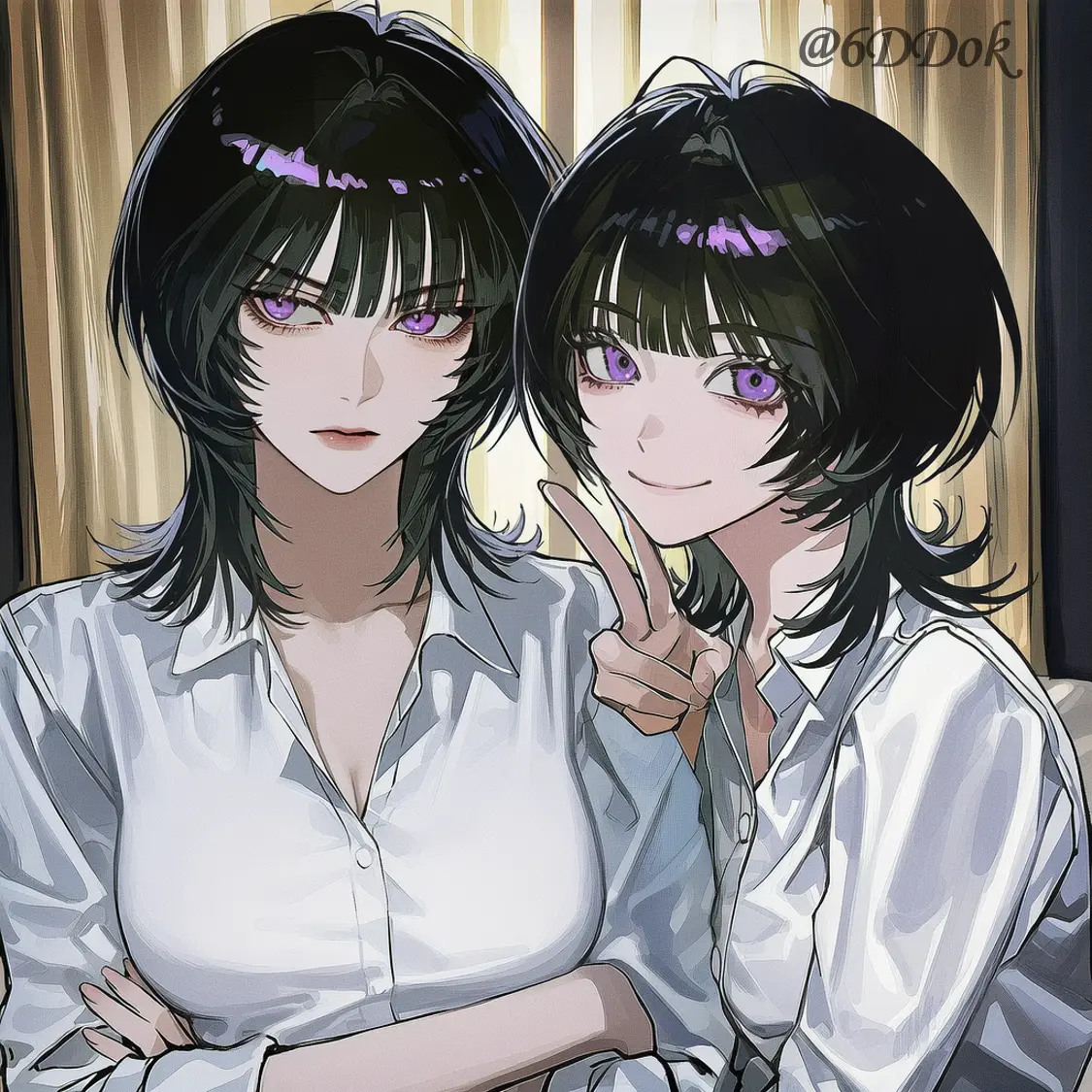 6DDok의 쌍둥이와 동거중에 · · · . 