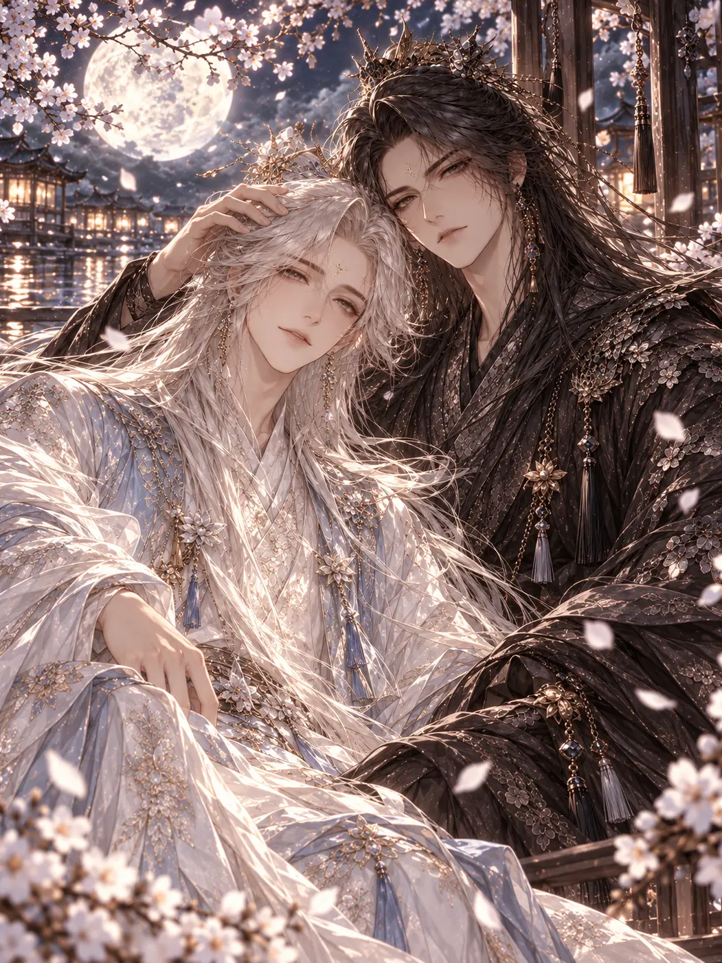 xuexue226의 Twin Lotus, Hidden Under Moonlight