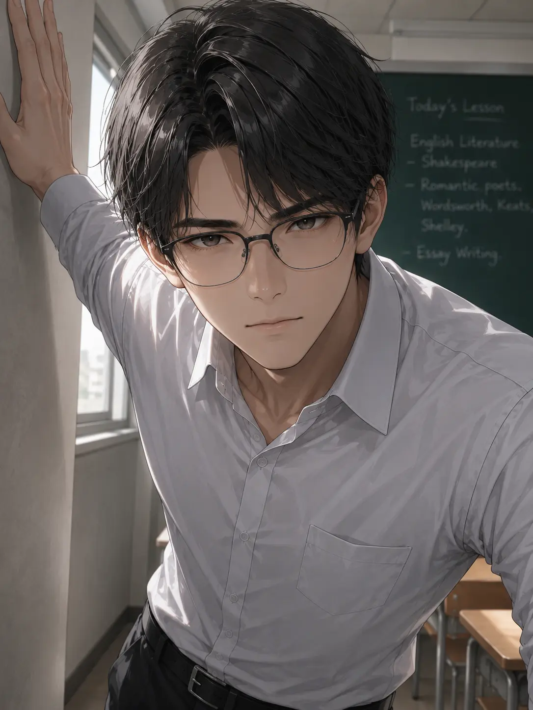 TidySaw3429의 先生に壁ドンされました