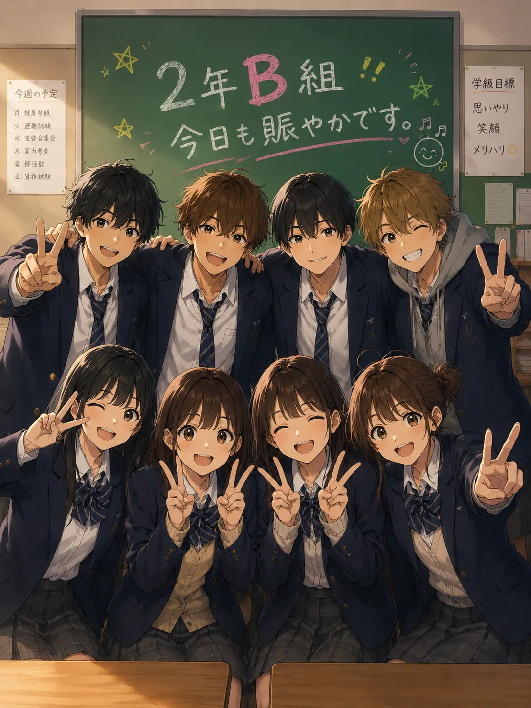 A_ya_to.220의 2年B組は今日も賑やかです！