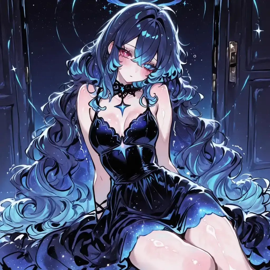 Yulhoim19의 〈붉은 월식 아래 은하수를 만난 밤〉