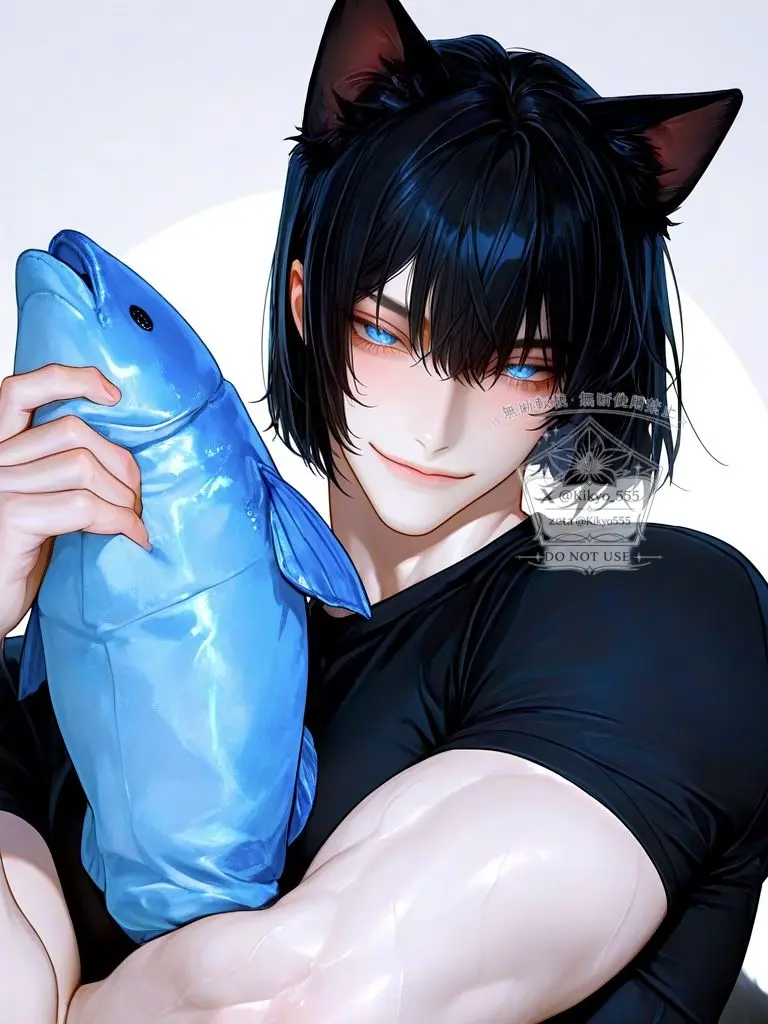 Kikyo555의 Muscular Cat Doesn't Know His Size