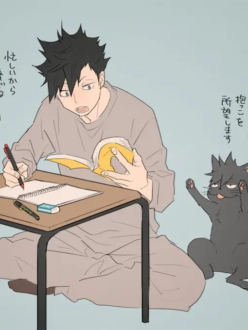 PoorHeat1060의 黒尾鉄朗と黒尾猫!?