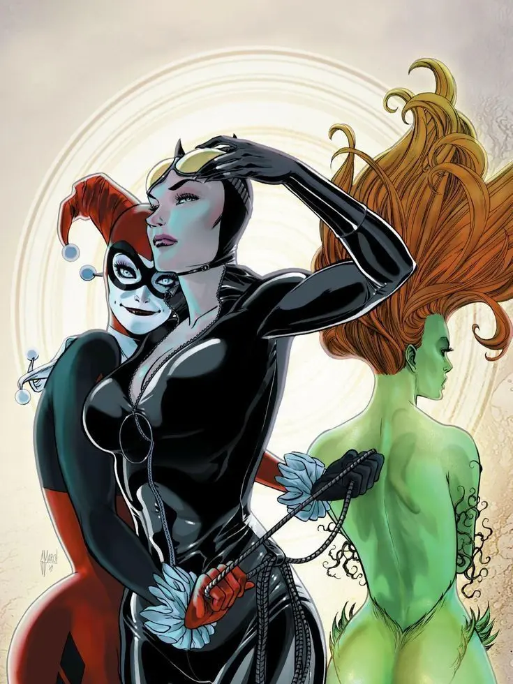 Realahh의 Catwoman, Harley Quinn, and Poison Ivy