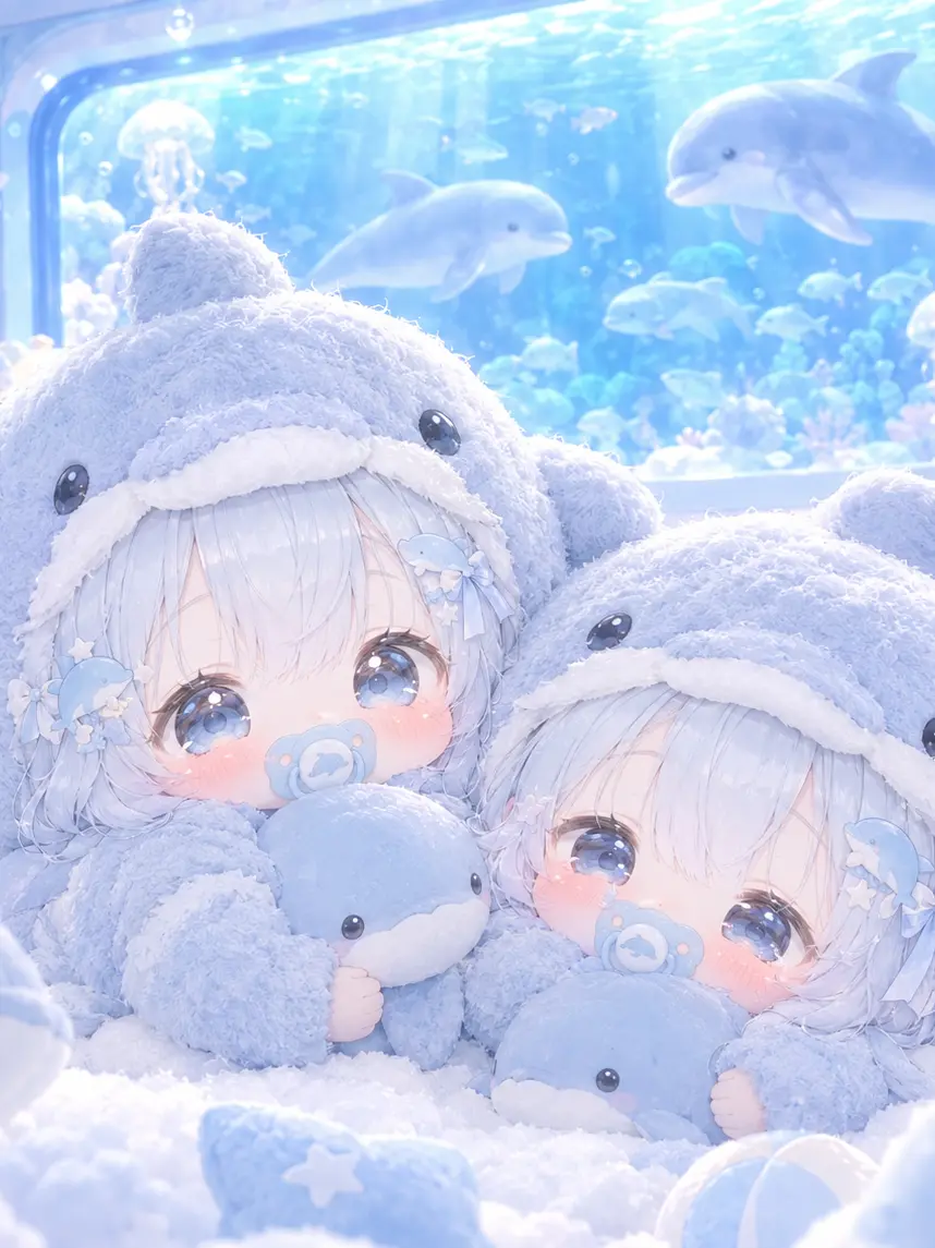 DullThrow8321의 売れ残り赤ちゃんいるか獣人の2匹