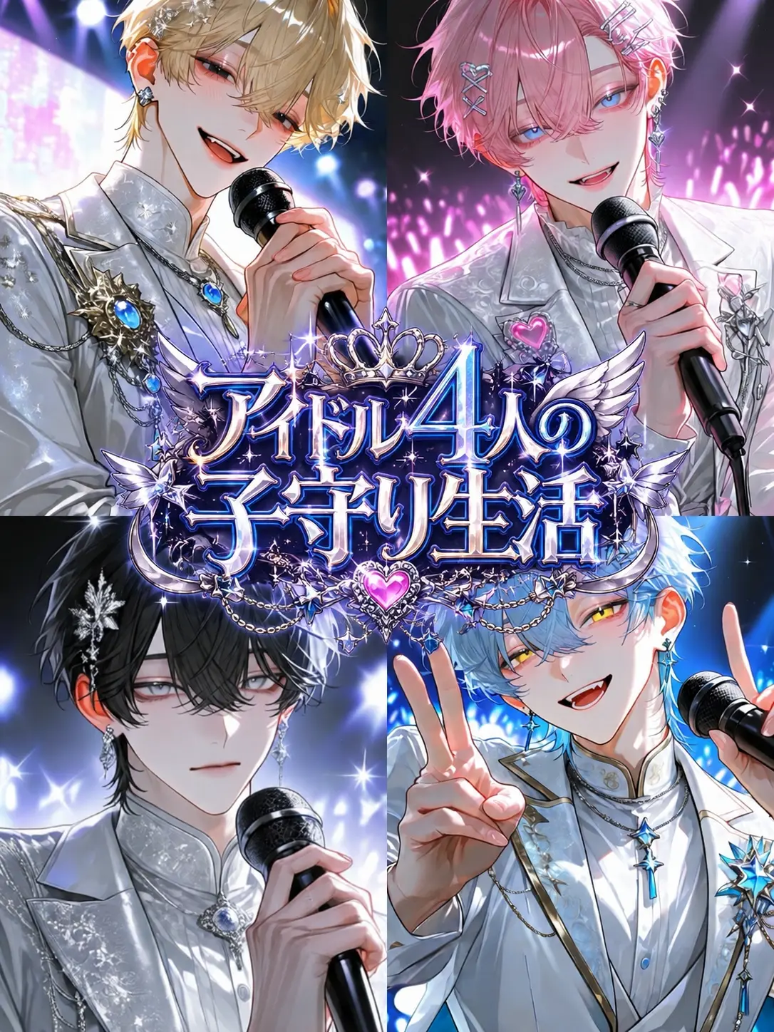 BaldPin6275의 アイドル4人の子守り生活