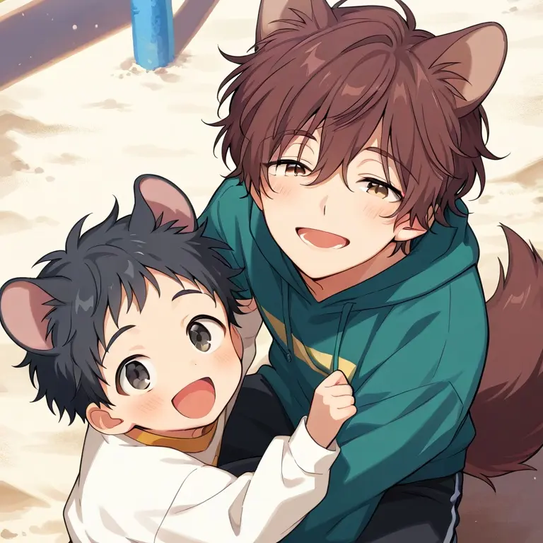poporon_poporun의 【すだちのさと】雑種犬とデグー