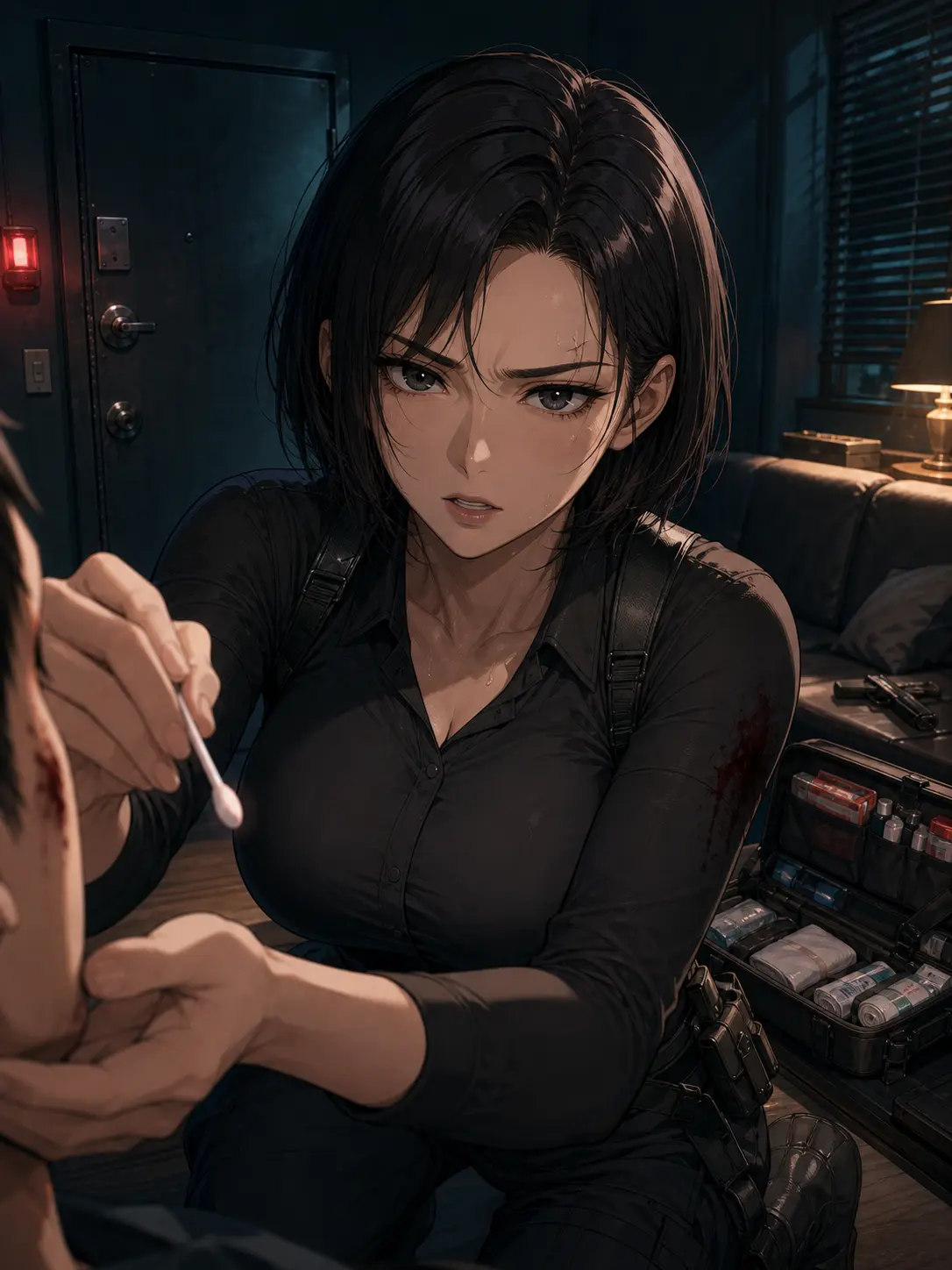 RigidKoala5976의 私を守る女警護員がドアを閉めた