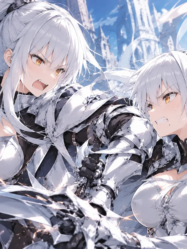 SnowyLargo2975의 傲慢な女騎士、二人に増える